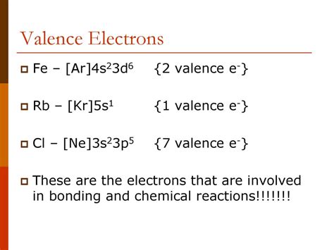 ron (fe): [ar]4s23d6 core electrons valence electrons|3.10: Valence Electrons .